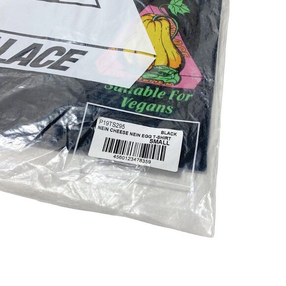 PALACE Nein Cheese Nein Egg T-shirt Black - Picture 5 of 5